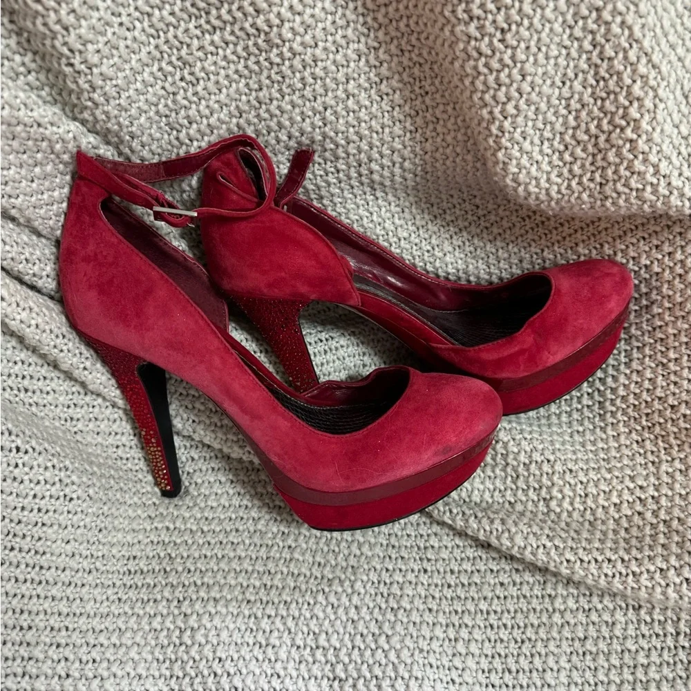 Red‎ Gianni Bini Platform Stiletto Heels, Size 9